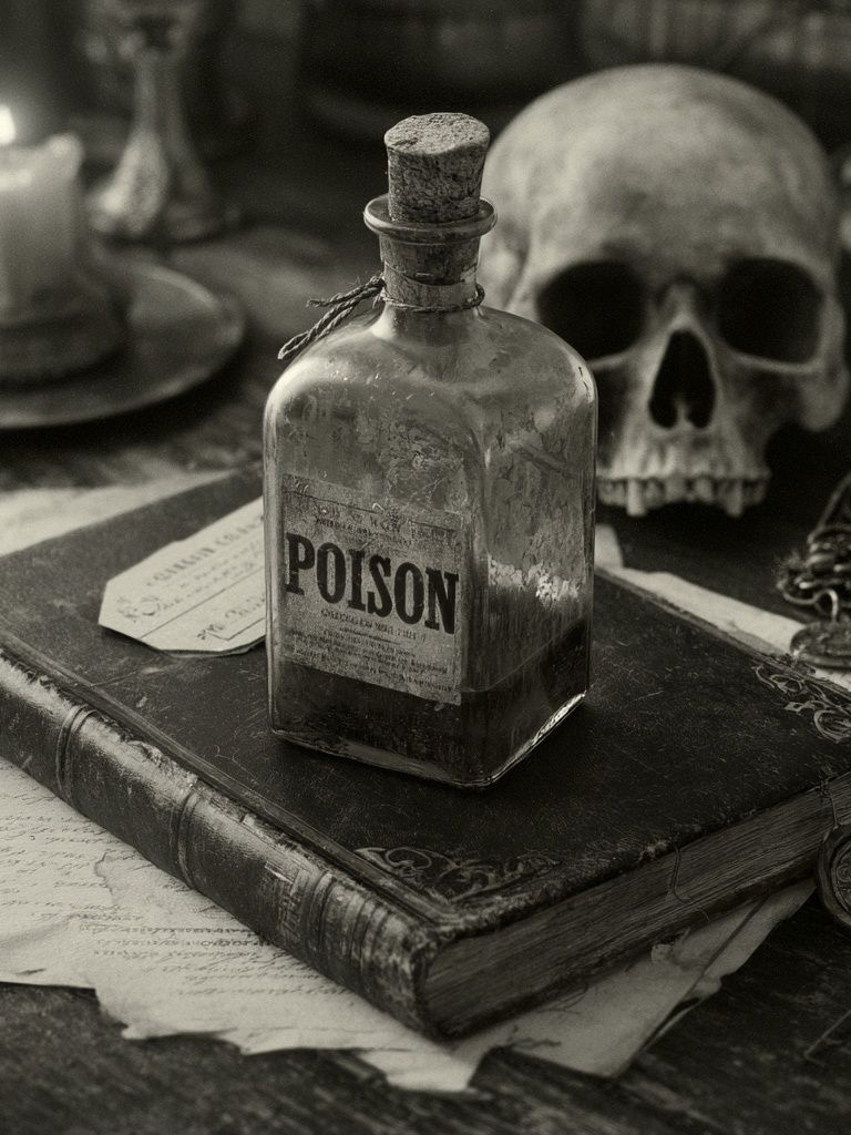 Poison Still Life Vintage Print. poster detail
