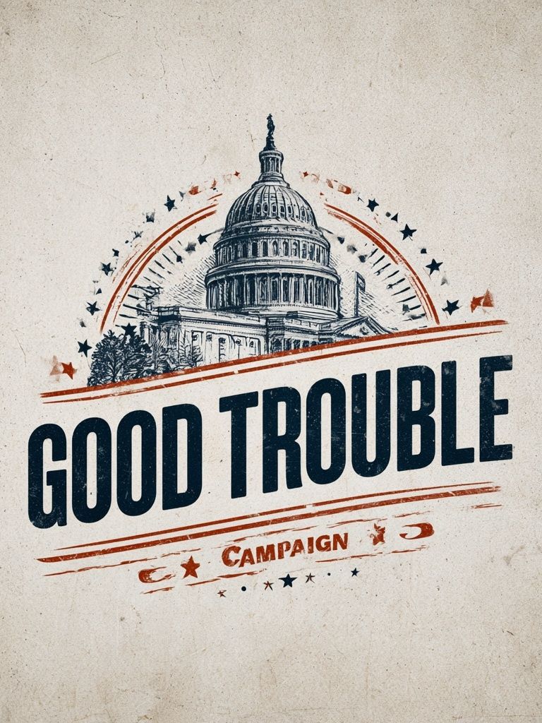 Good Trouble Campaign Poster. poster — vintage art