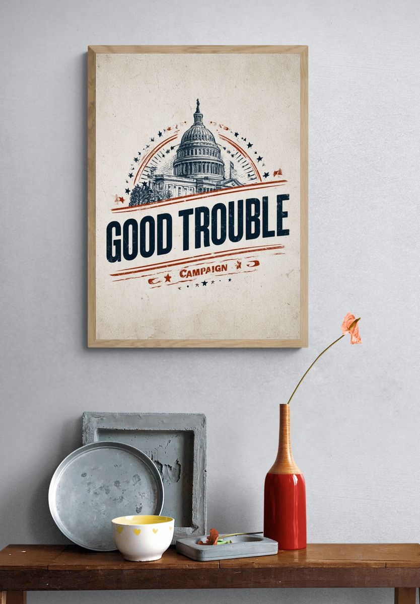 Good Trouble Campaign Poster. — room view 3