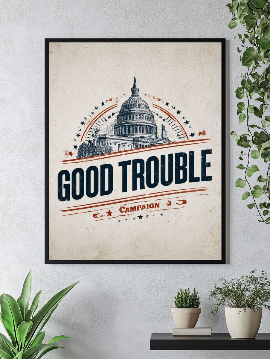 Good Trouble Campaign Poster. — room view 4