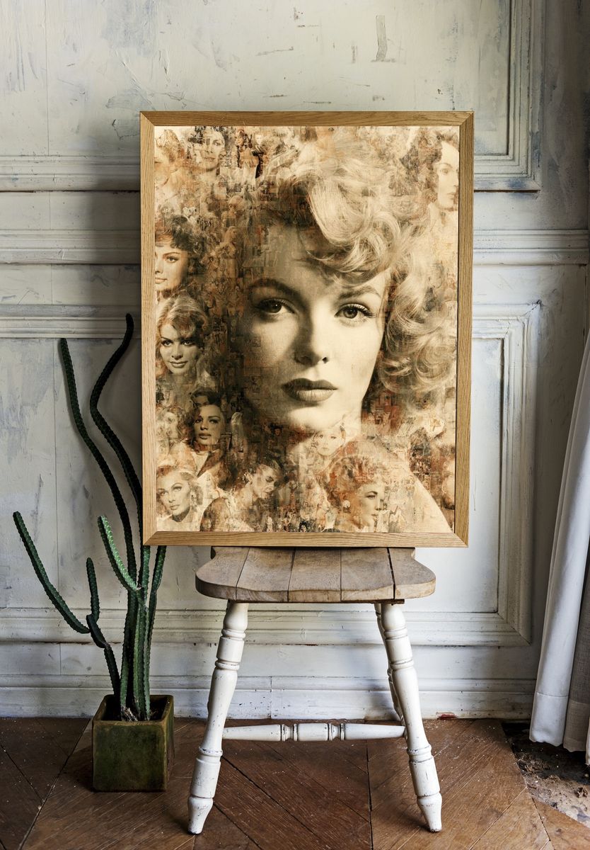 Vintage Hollywood Portrait Poster. room preview