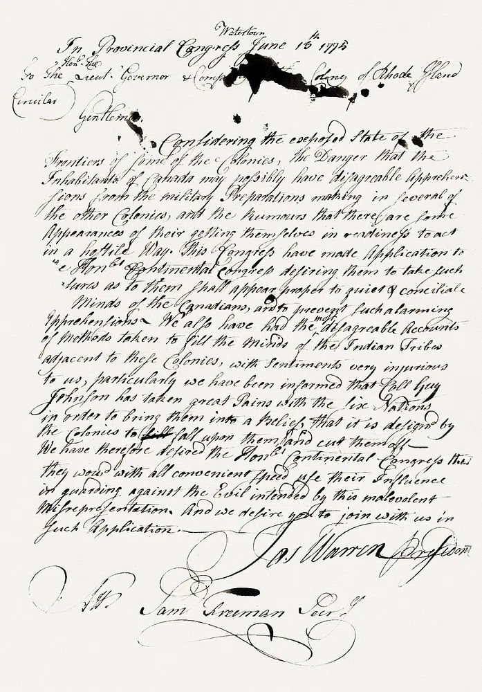 Constitutional Post cover (1775 ). poster detail