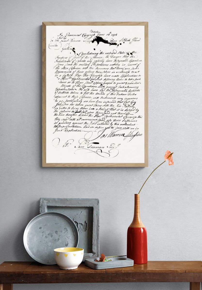 Constitutional Post cover (1775 ). — room view 3