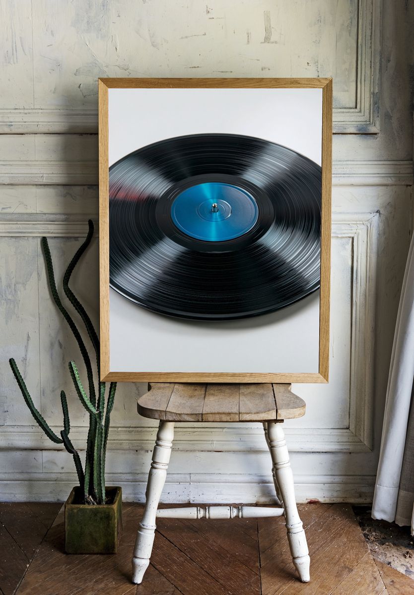 Vinyl Record Photography Poster. room preview