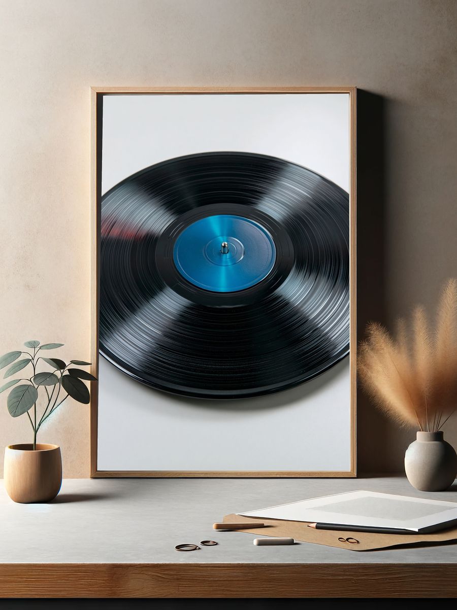 Vinyl Record Photography Poster. — room view 2