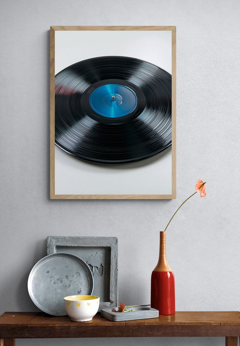 Vinyl Record Photography Poster. — room view 3
