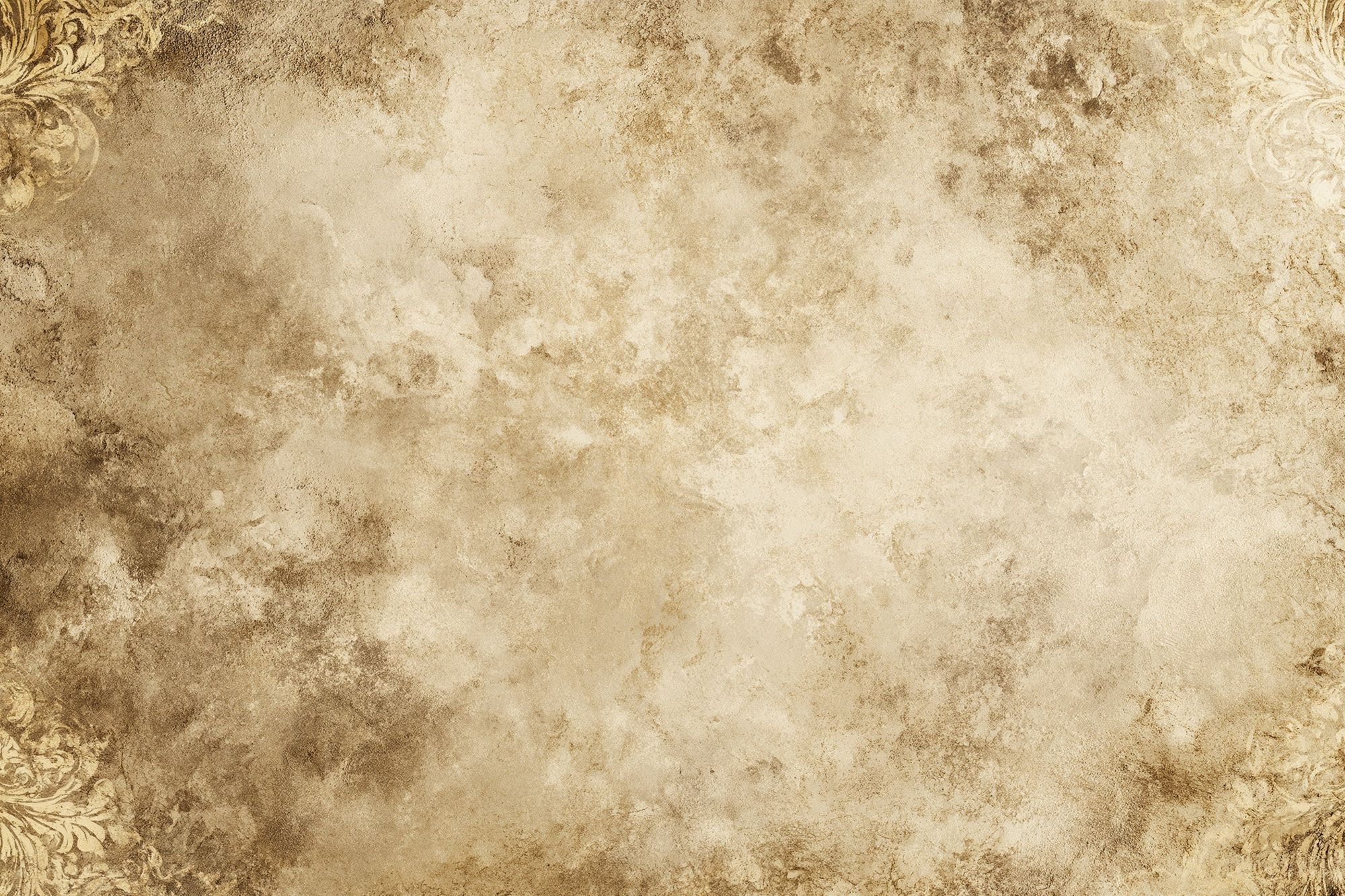 Antique Sepia Damask Texture Poster. poster detail