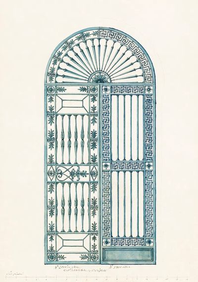 Alternative Designs Metal Gate (1820). poster