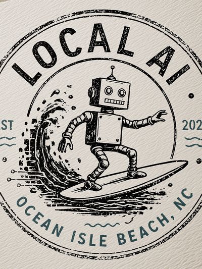 Local Ocean Isle Beach Surf Poster.