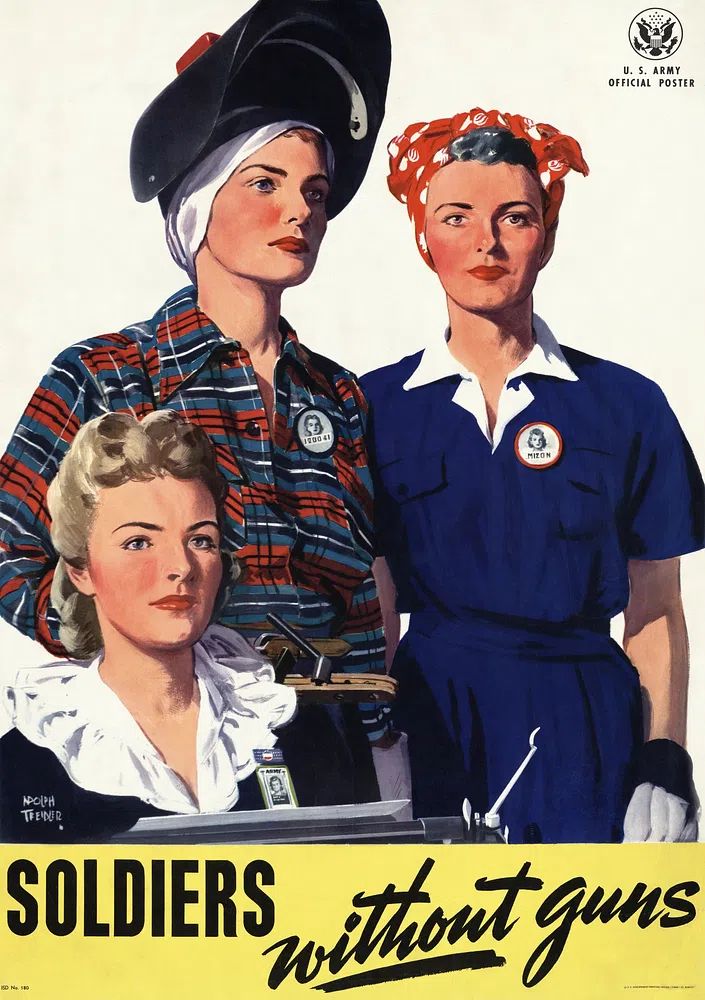 Soldiers Without Guns Vintage Poster. poster detail