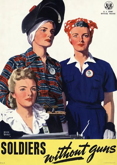 Soldiers Without Guns Vintage Poster