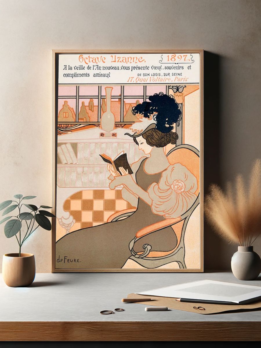 Nieuwjaarswens van Octave Uzanne voor. — room view 2