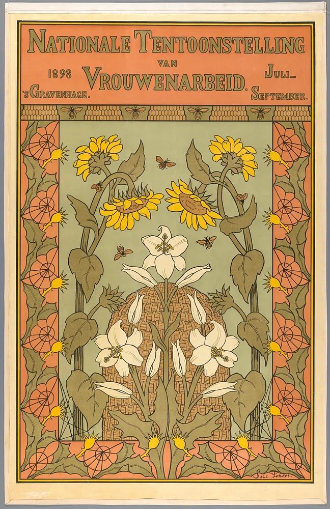 Nationale Tentoonstelling Art Nouveau Poster. poster detail