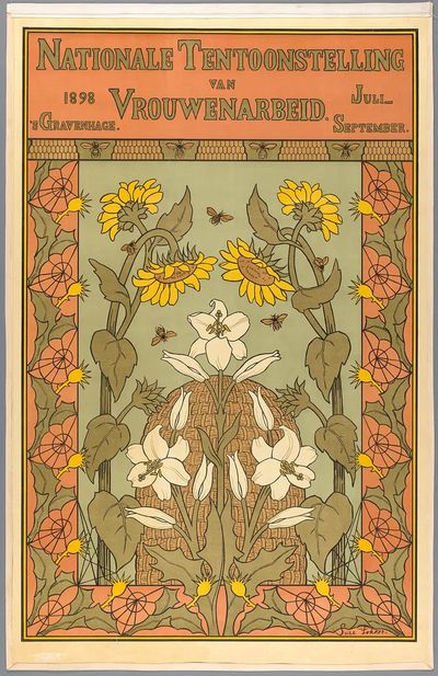 Nationale Tentoonstelling Art Nouveau Poster.