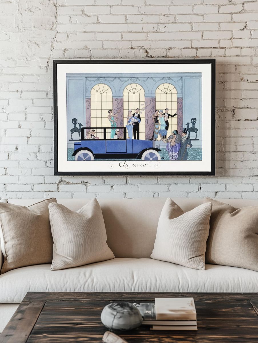 Au Revoir (1920) fashion illustration. — room view 1