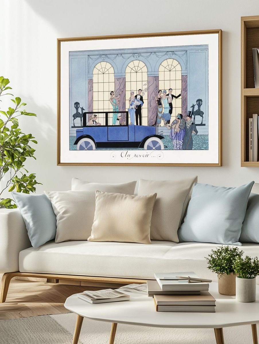 Au Revoir (1920) fashion illustration. — room view 2