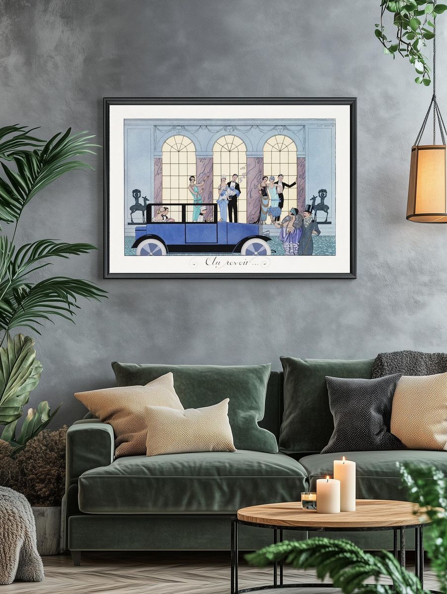 Au Revoir (1920) fashion illustration. — room view 4