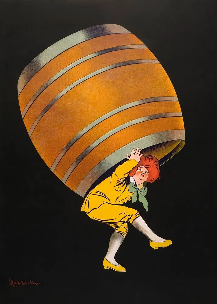 Cognac Pellisson (1907) print high. poster — vintage art
