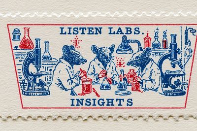 Listen Labs Vintage Print.