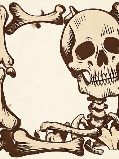 Vintage Skull and Bones Poster. poster — vintage art