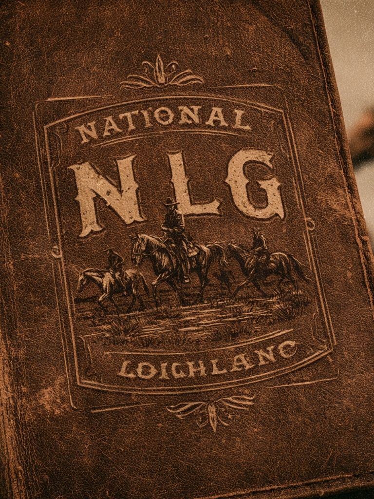 National NLG Leather Western Print. poster detail
