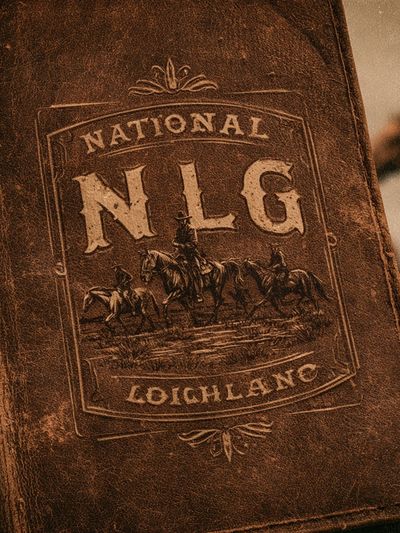 National NLG Leather Western Print.