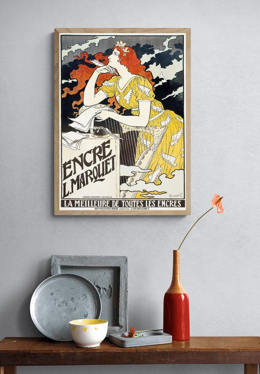 Encre L. Marquet (1892), vintage. — room view 3