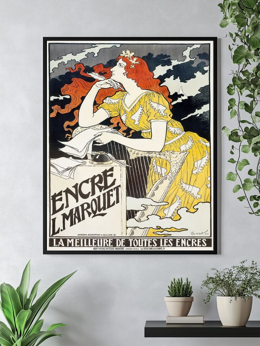 Encre L. Marquet (1892), vintage. — room view 4