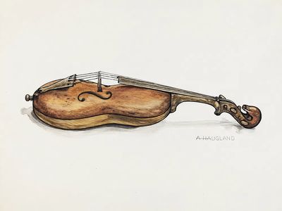 Violin (ca.1937) Augustine Haugland. Original.