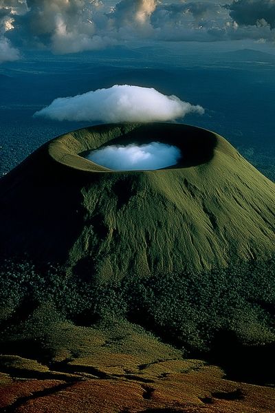 Majestic Volcano Landscape Poster