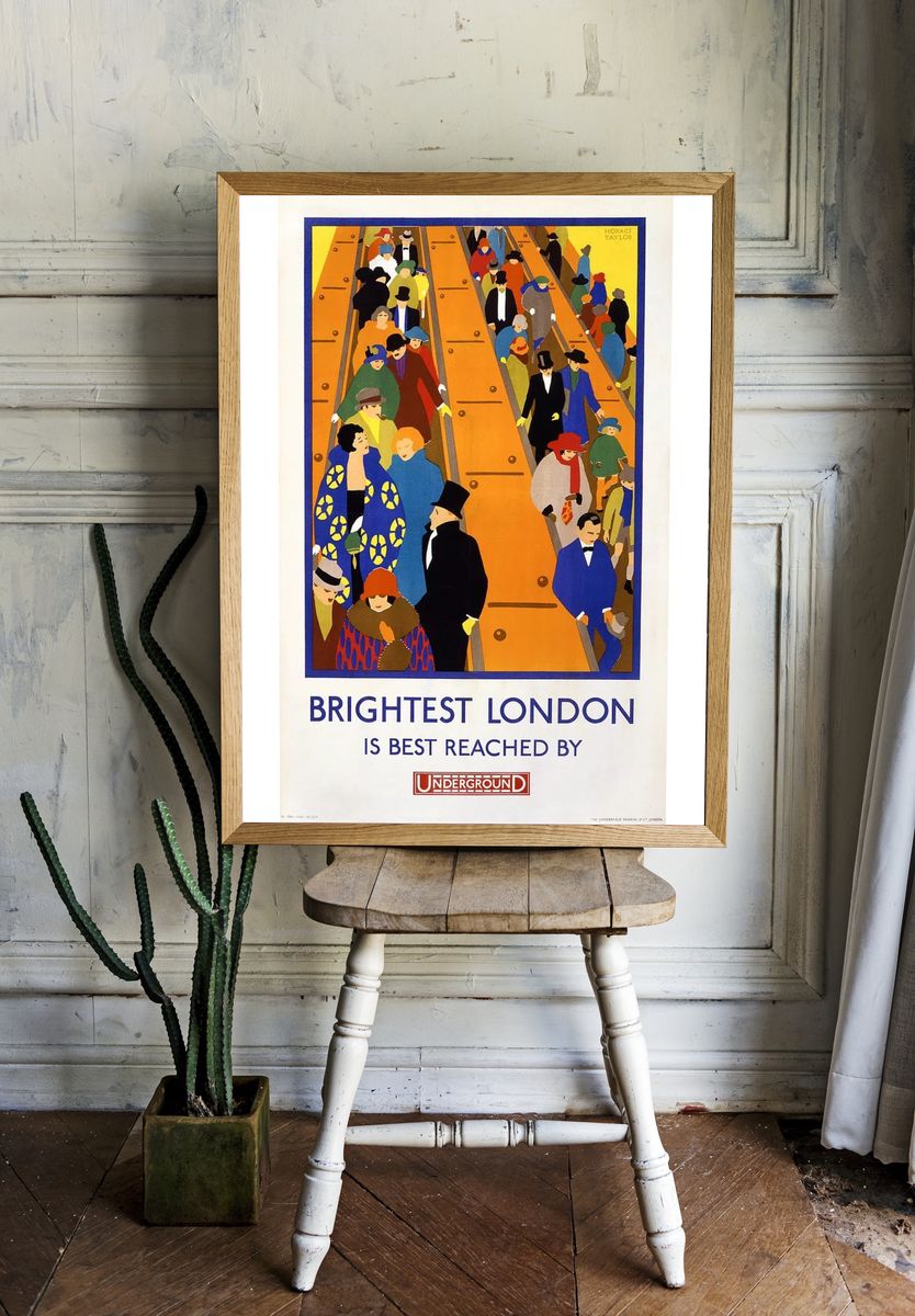 Brightest London — Vintage Print. — room view 1