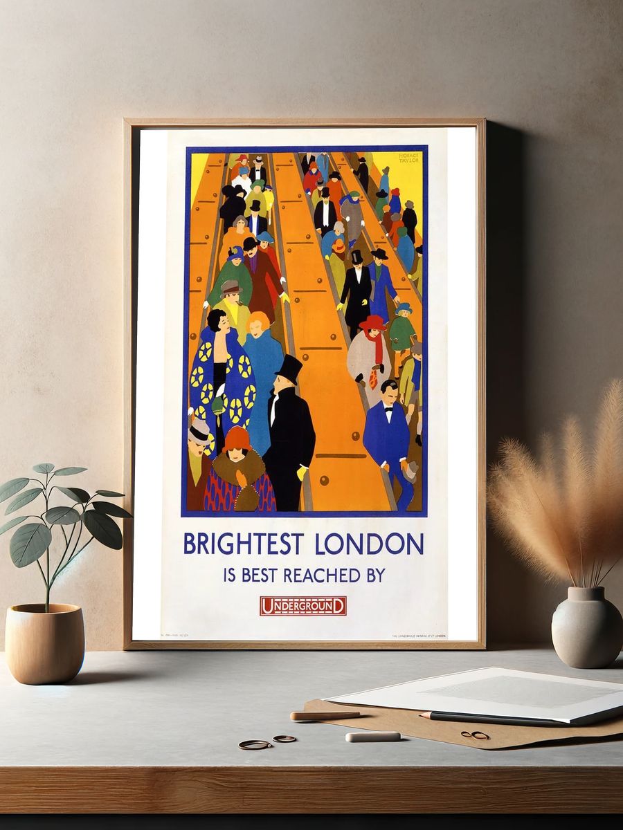Brightest London — Vintage Print. — room view 2