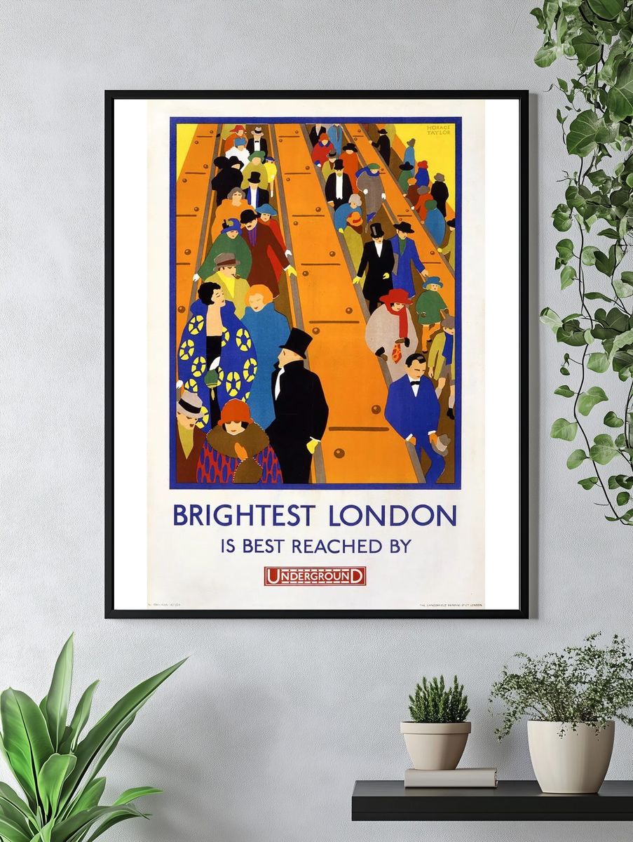 Brightest London — Vintage Print. — room view 4