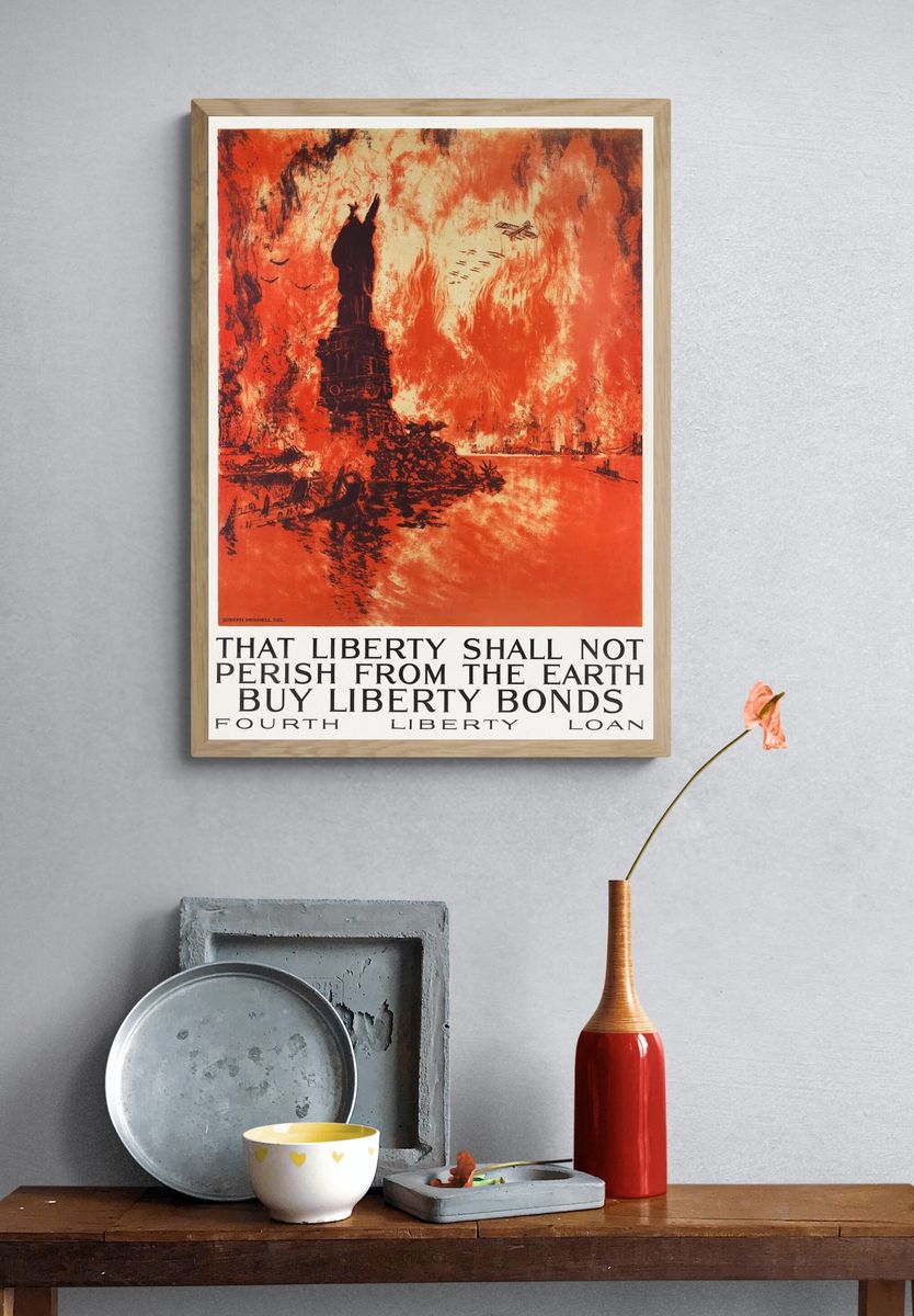 Statue of Liberty — Vintage Print. — room view 3