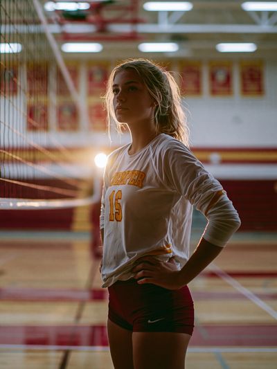Volleyball Player Portrait Poster.