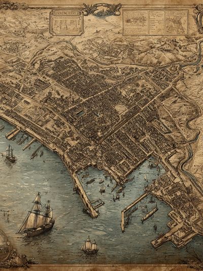 Vintage City Map Poster. poster