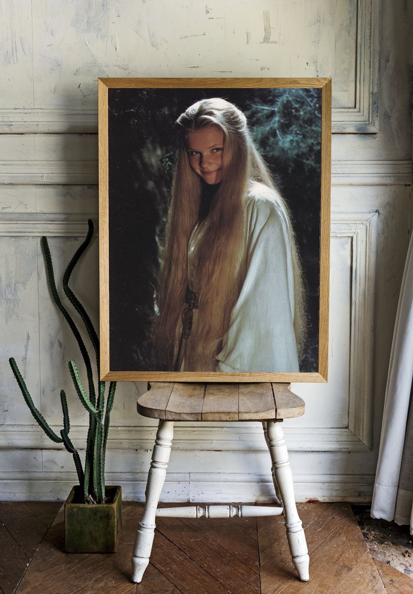 Mystical Woman in Forest — Vintage Print room preview