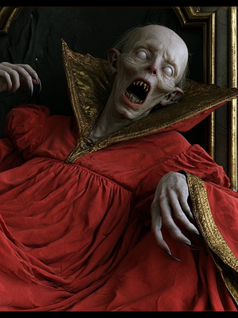 Vampire Horror Portrait Print. poster detail