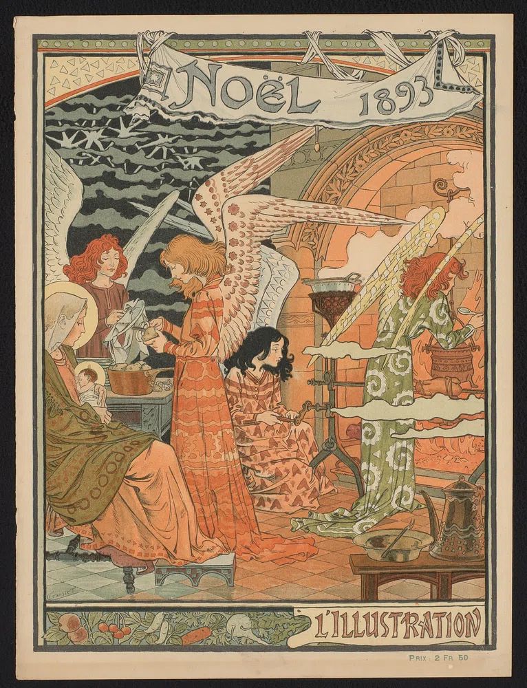 Noël 1893 — Vintage Print. poster detail