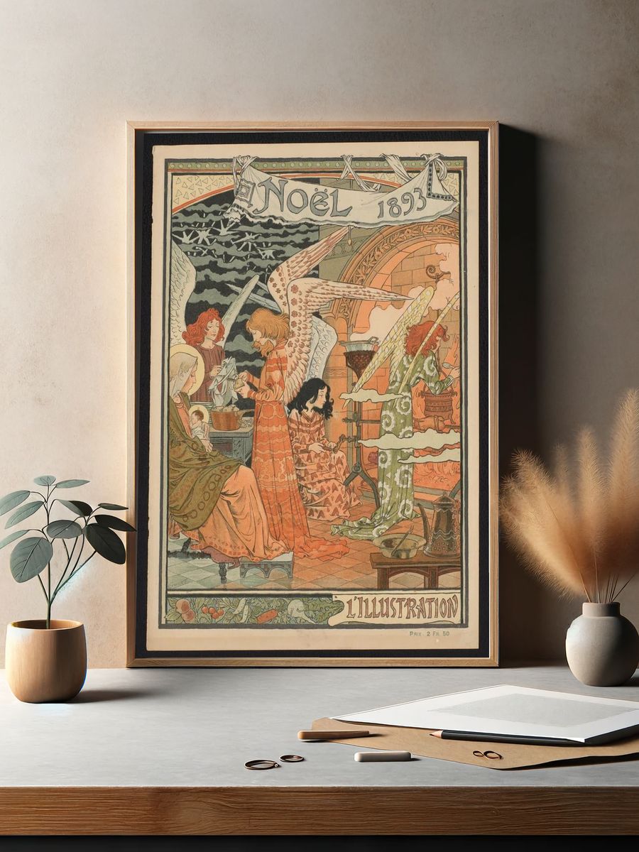 Noël 1893 — Vintage Print. — room view 2