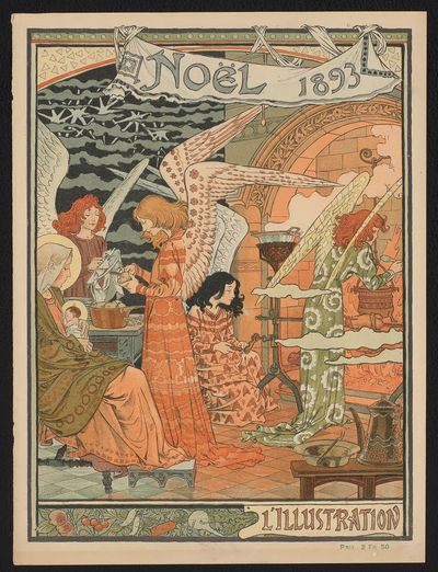 Noël 1893 — Vintage Print. poster