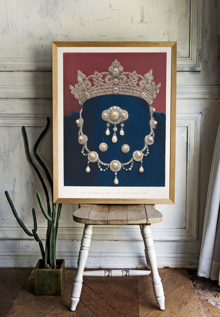 Parure of Diamonds and Pearls — Vintage Print room preview