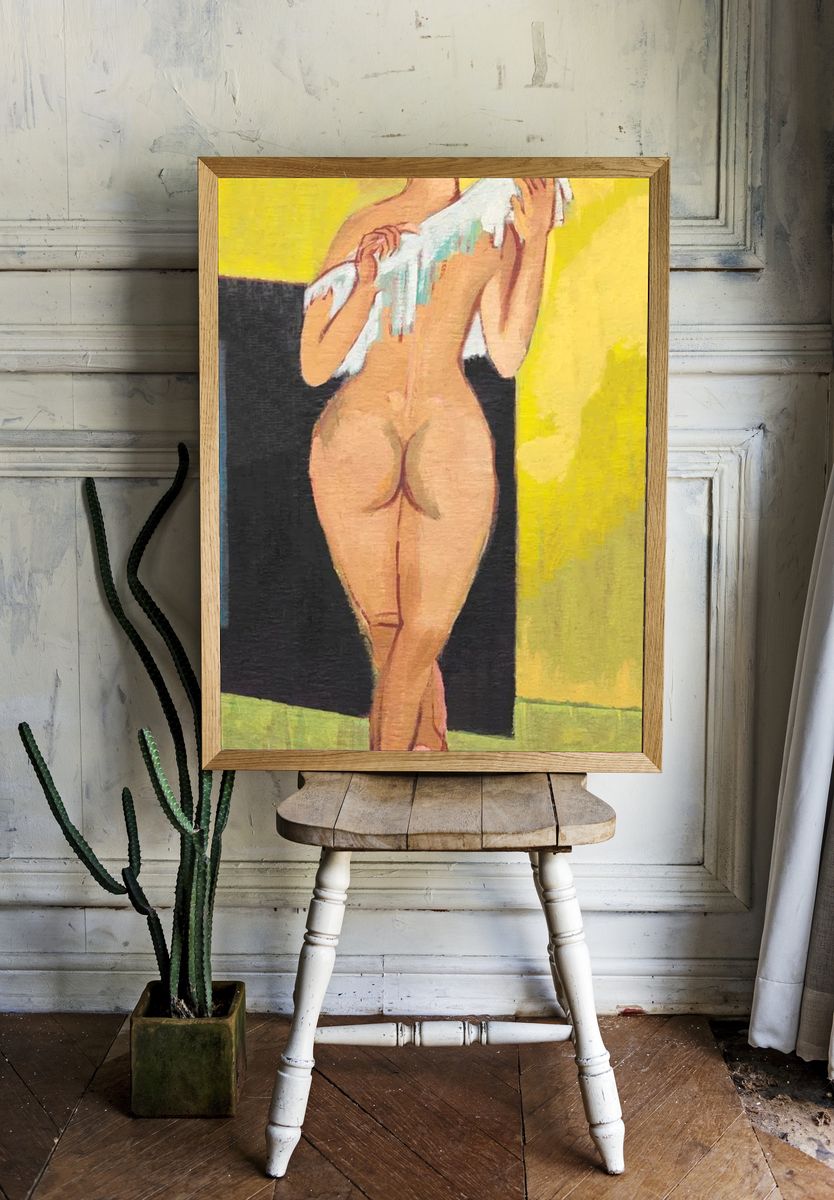 Nude Woman — Vintage Print. — room view 1
