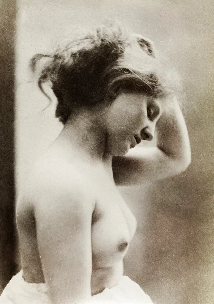 Nude photography naked woman (1881). poster — photography art