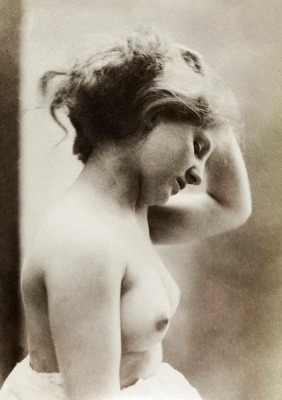 Nude photography naked woman (1881). poster
