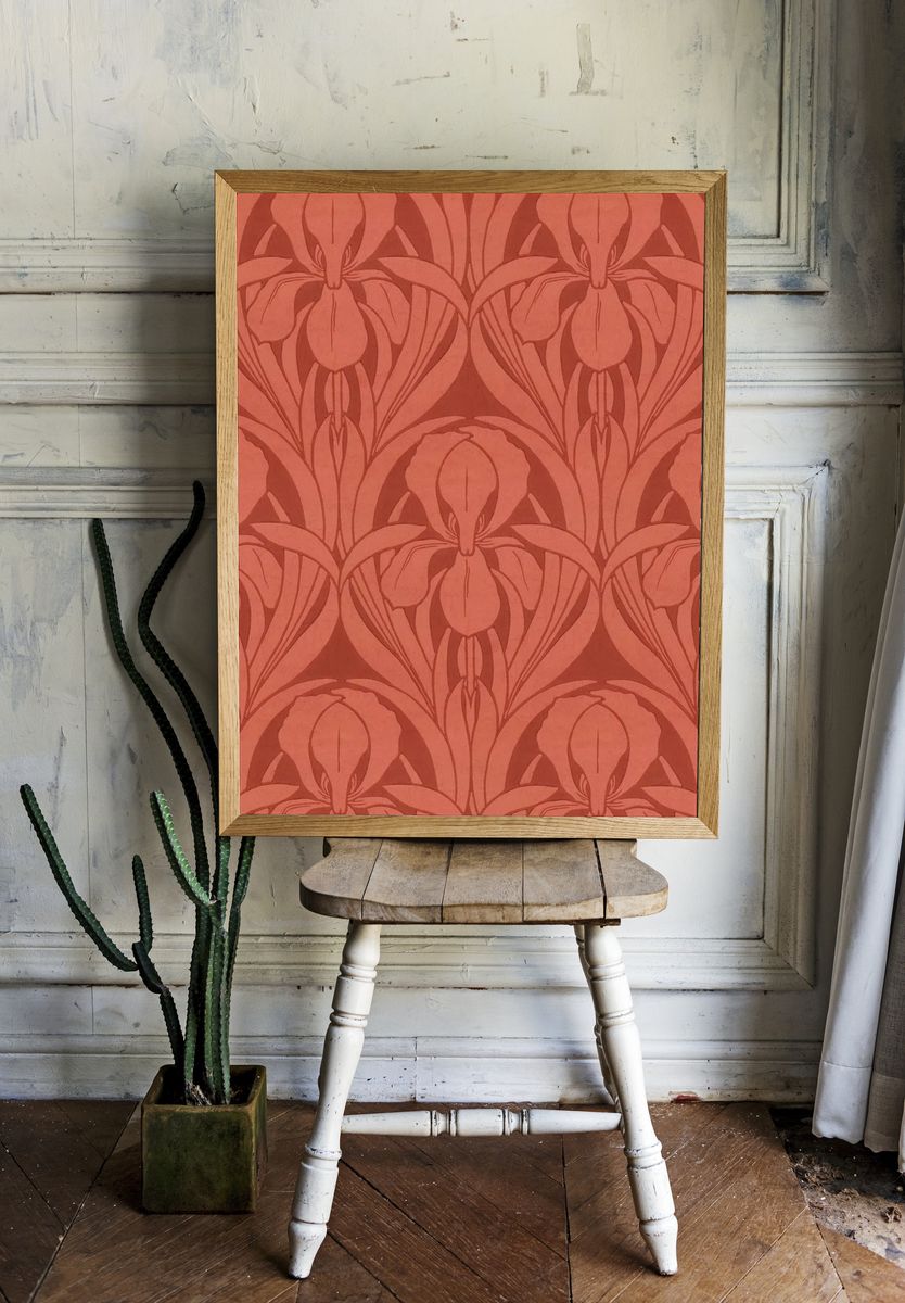 Templemore (1875-1899) pattern art background. — room view 1