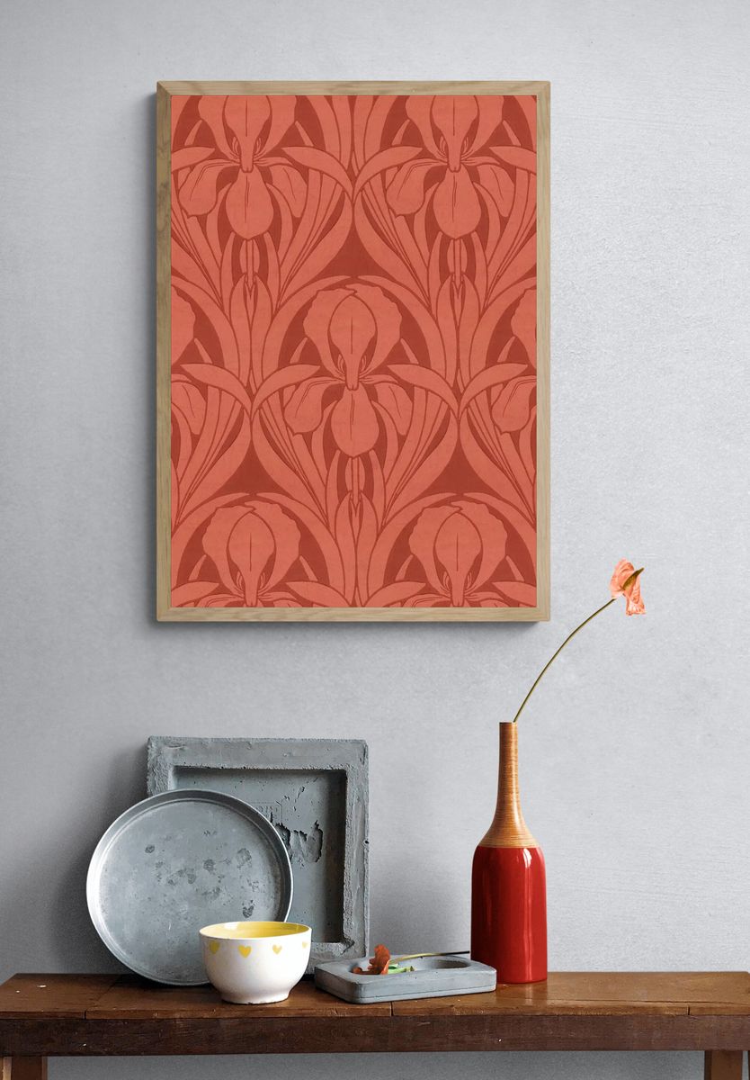 Templemore (1875-1899) pattern art background. — room view 3