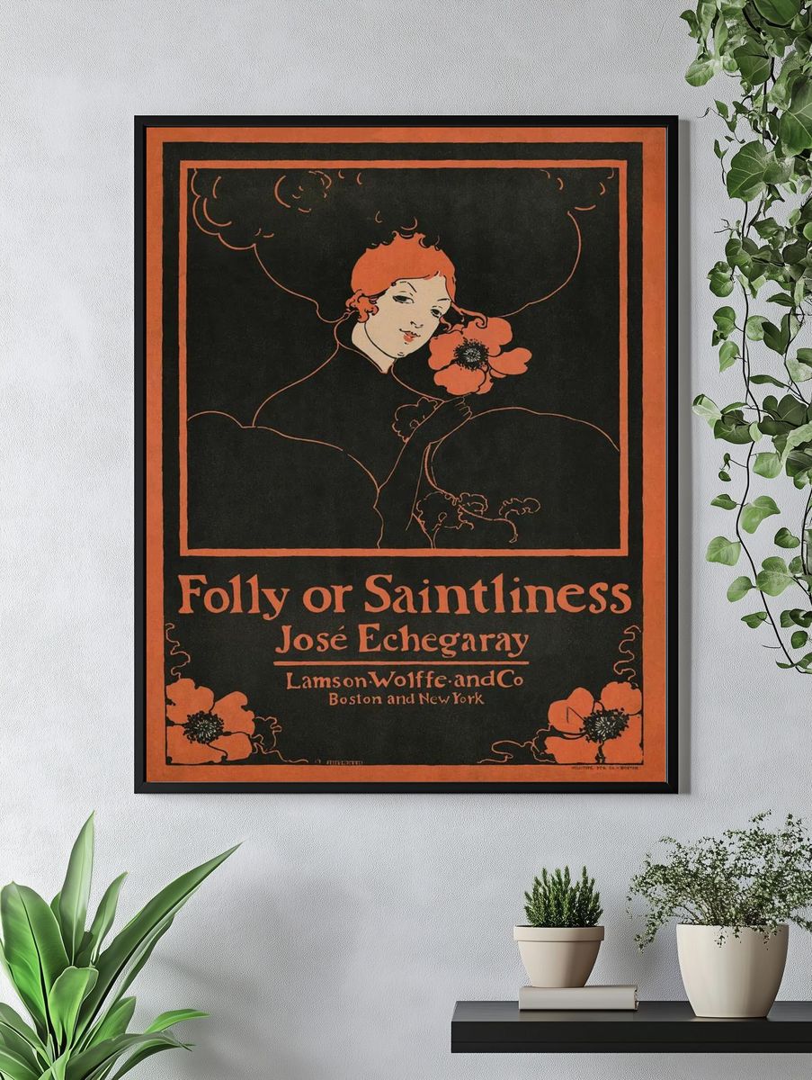 Folly Saintliness (1895) vintage poster. — room view 4