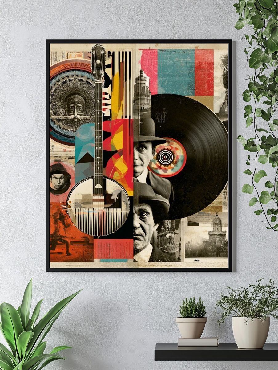 Kulturhausen Collage Vintage Poster. — room view 4