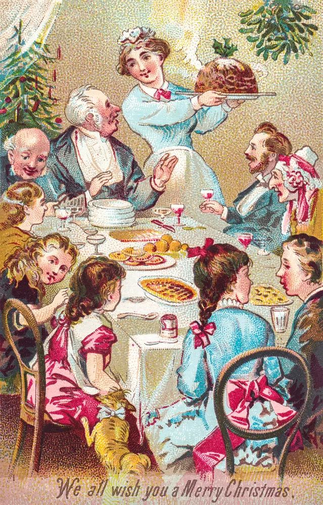 We all wish you merry. poster — vintage art